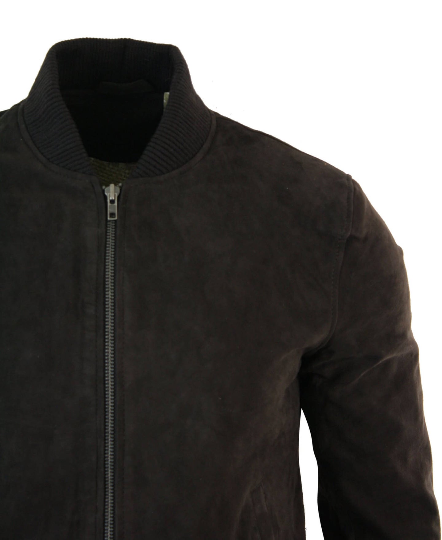 Muška bomber jakna od prave kože s antilopom, klasična retro vintage, smeđa
