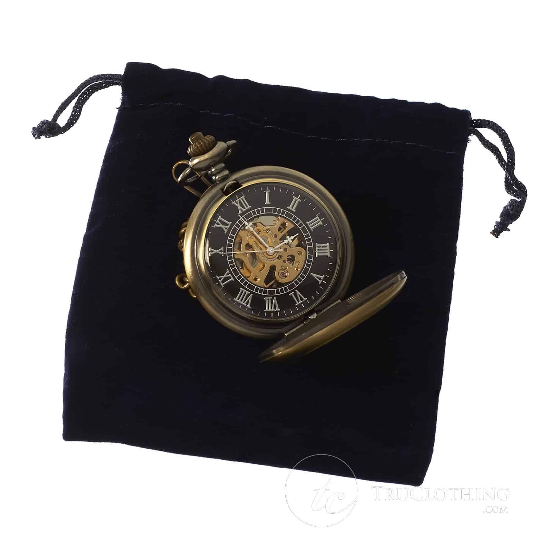 Automatski mehanički vintage džepni sat - zlatni