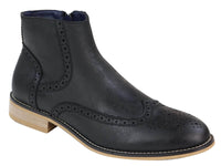 Muške Peaky Blinders brogue čizme s patentnim zatvaračem