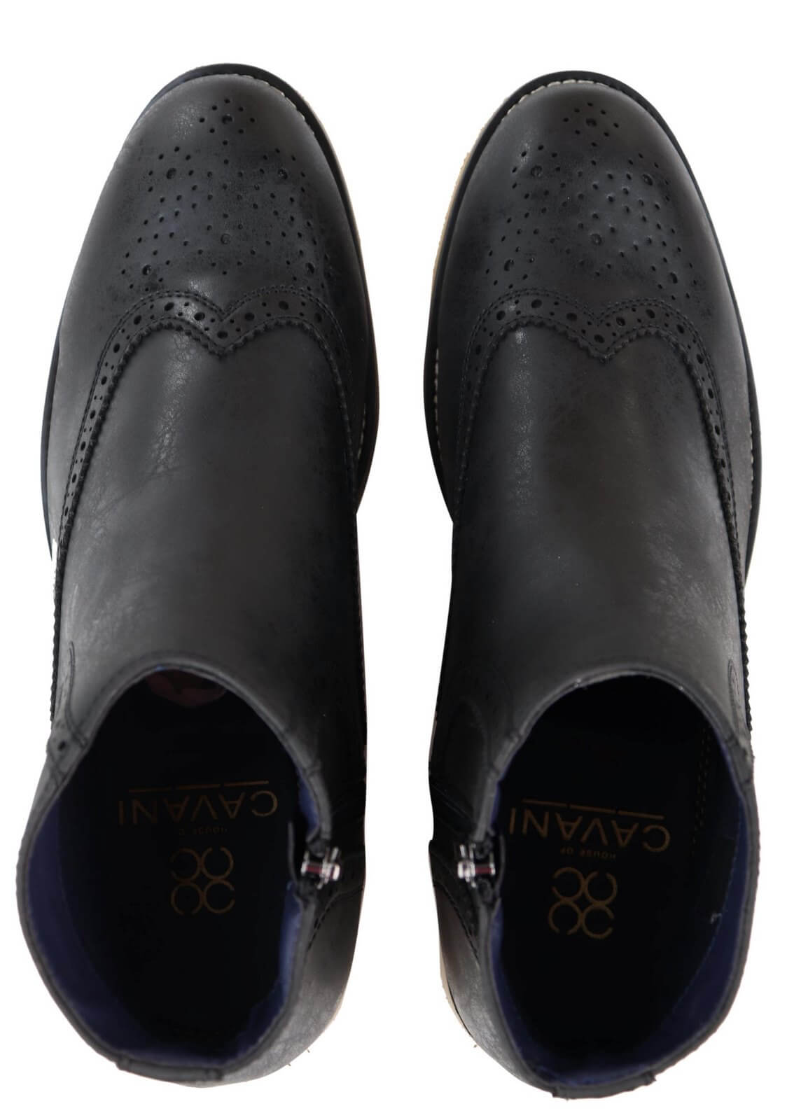 Muške Peaky Blinders brogue čizme s patentnim zatvaračem
