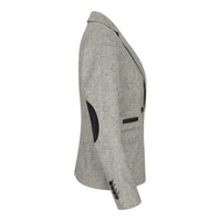 wsn03 - Ženski tvid sivi sako s motivom Elow Patch Peaky 1920-ih