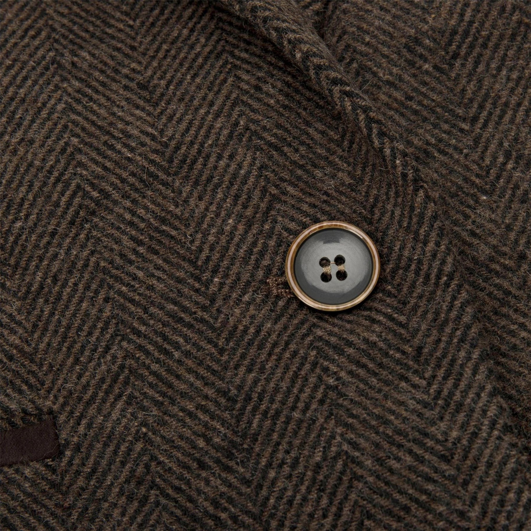 Ženski tvidasti prsluk s uzorkom riblje kosti, smeđi, vintage stil, klasičan i elegantan, iz 1920-ih